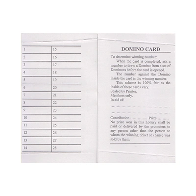 Ticketsandcards Breakopenticketsandcards Dominocards Singlesided 6121